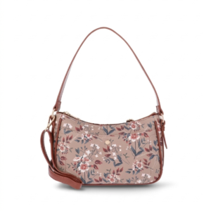Vintage Floral Print Shoulder Bag
