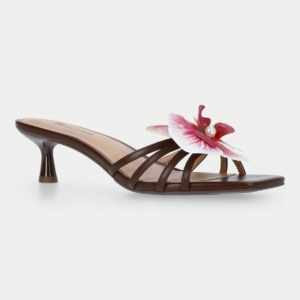 Orchid Pearl Strop-Strap Kitten Heel