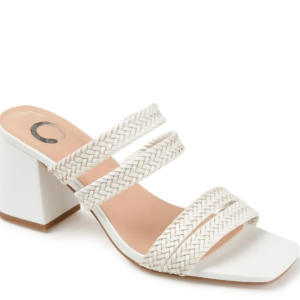 Summertime Chic: The Woven Multi-Strap Block Heel Slide