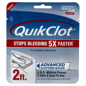 QuikClot Advanced Clotting Gauze Packaging