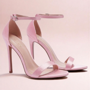 Blush Satin Minimalist Stiletto Sandals