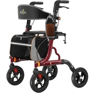 Aojin Burgundy Rollator Walker