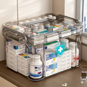 Transparent Medicine Organizer Box